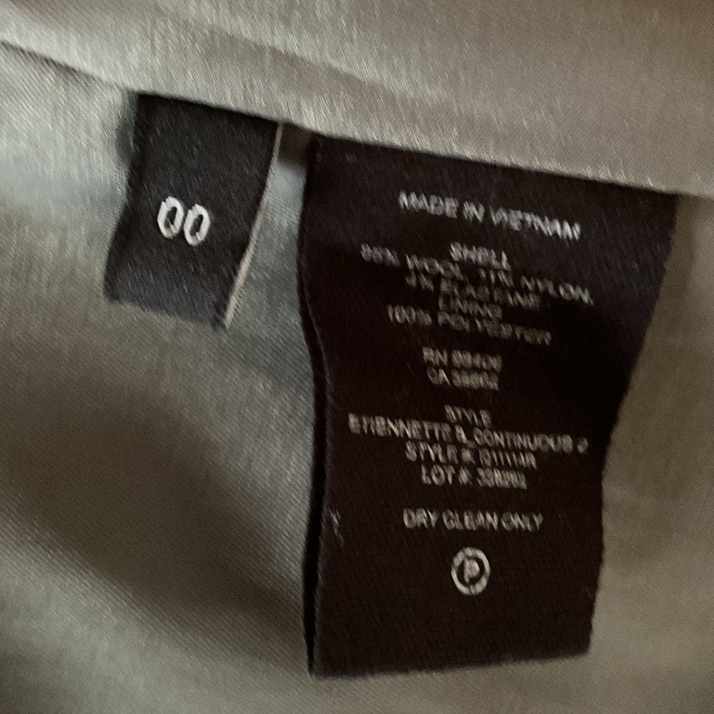 Theory sage green one button blazer, 00 - Picture 5 of 6